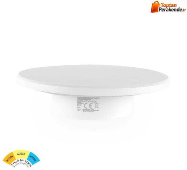 ACK AT15-01890 18W Led Duvar Armatürü Beyaz Kasa 6500-4000-3000K